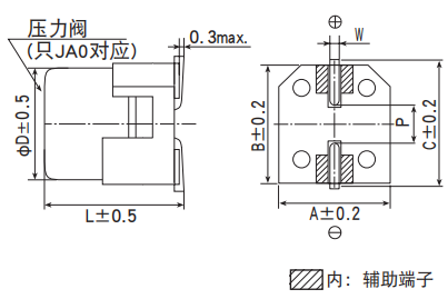 黑金剛電容貼片型導(dǎo)電性高分子混合型鋁電解電容器 HXA系列 黑金剛電容貼片型導(dǎo)電性高分子混合型鋁電解電容器 HXA系列